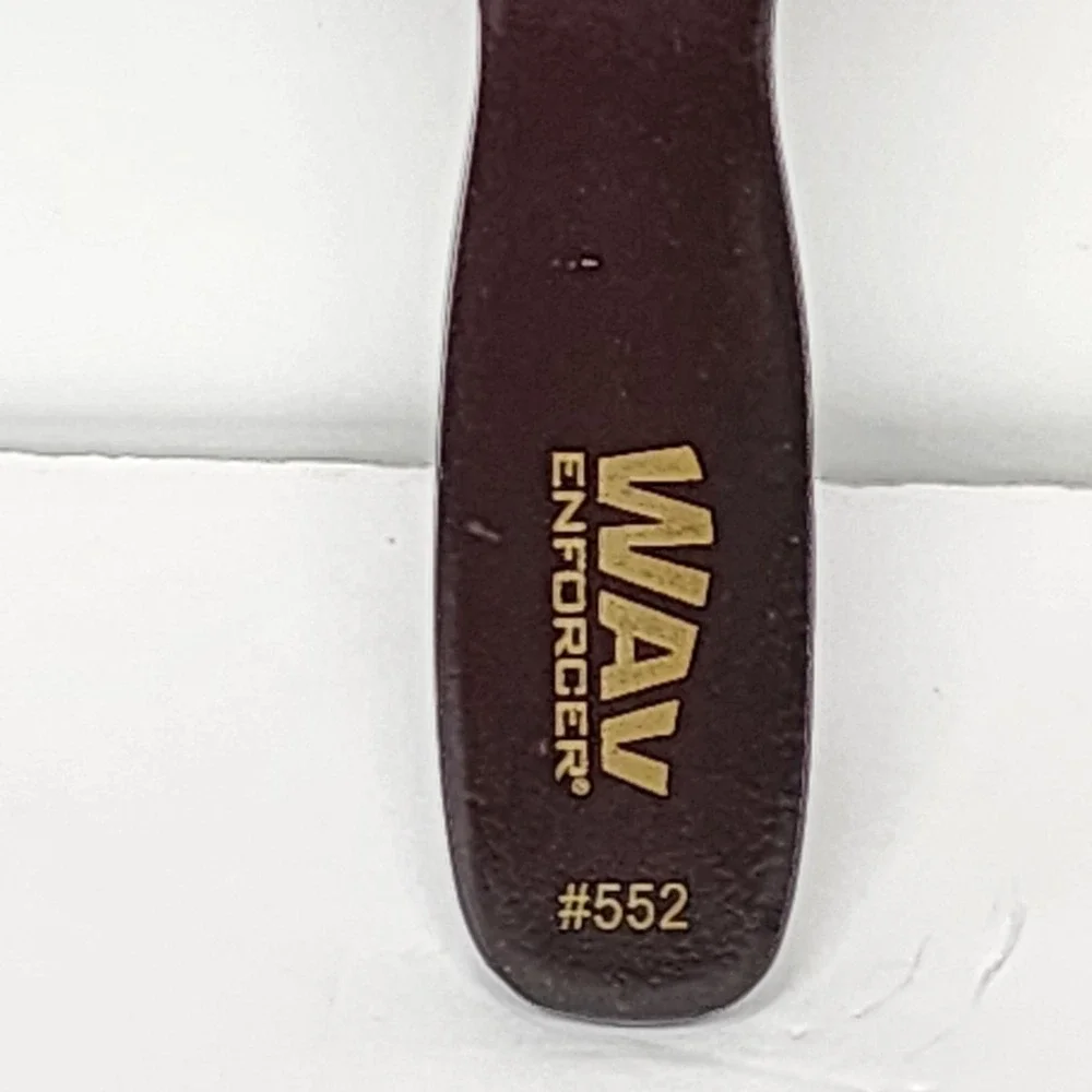 WAV ENFORCER #552 Boar Wave Brush Firm Bristle Long Handle Grooming Hair 100%